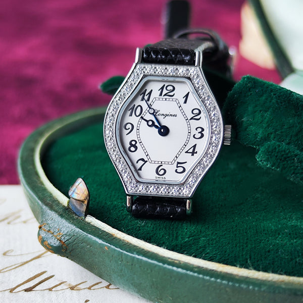 LONGINES ロンジン レ ラヴィソント ドゥ ロンジン ダイヤモンド 32石 クォーツ腕時計