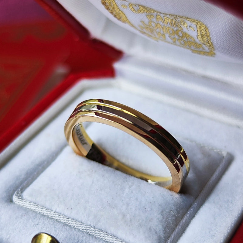 Cartier カルティエ ヴァンドーム 18金 14号 スリーカラーリング