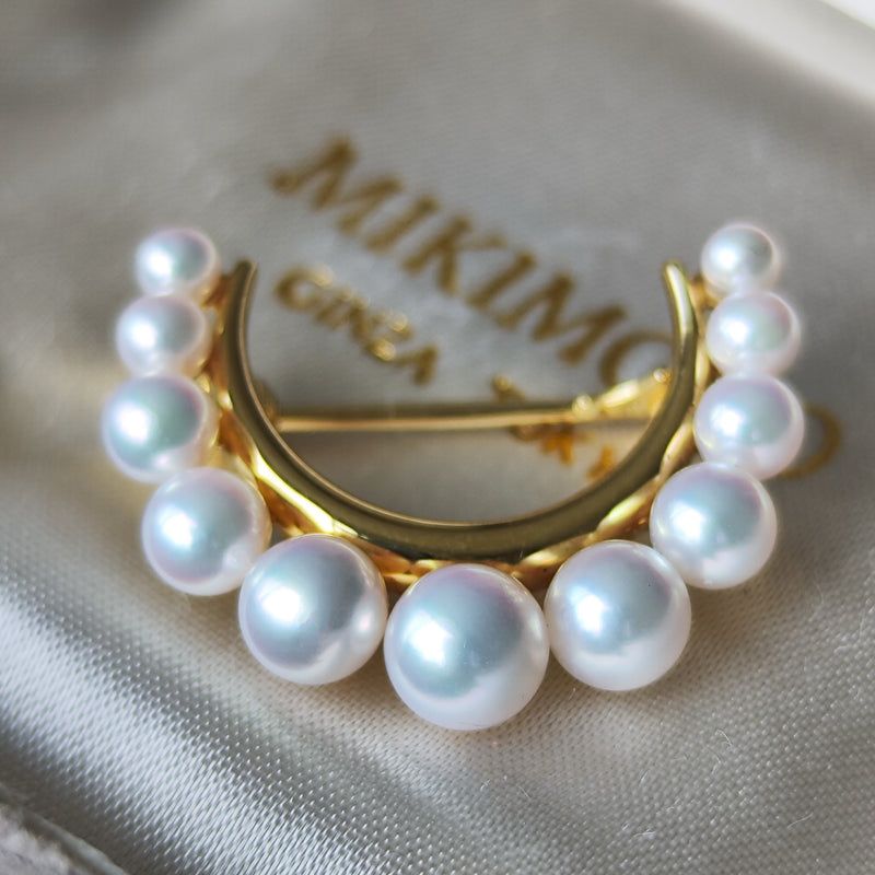 MIKIMOTO ミキモト あこや真珠 ブローチ