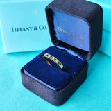 【オールドティファニー】TIFFANY＆Co. ティファニー エメラルド ダイヤモンド ヴィンテージリング