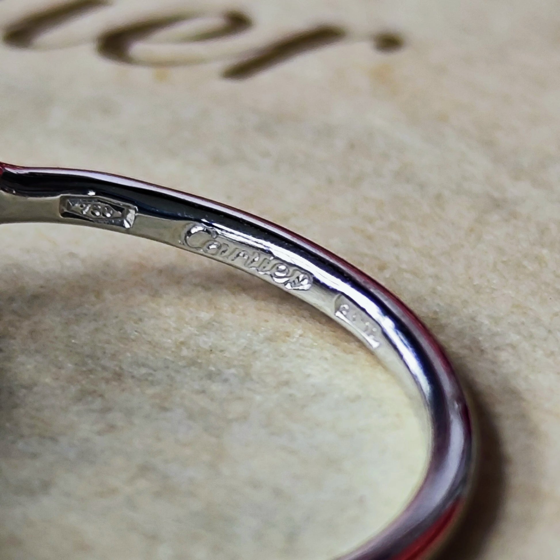 【Vintage Cartier】カルティエ ヒンドゥリング 18金WG 50