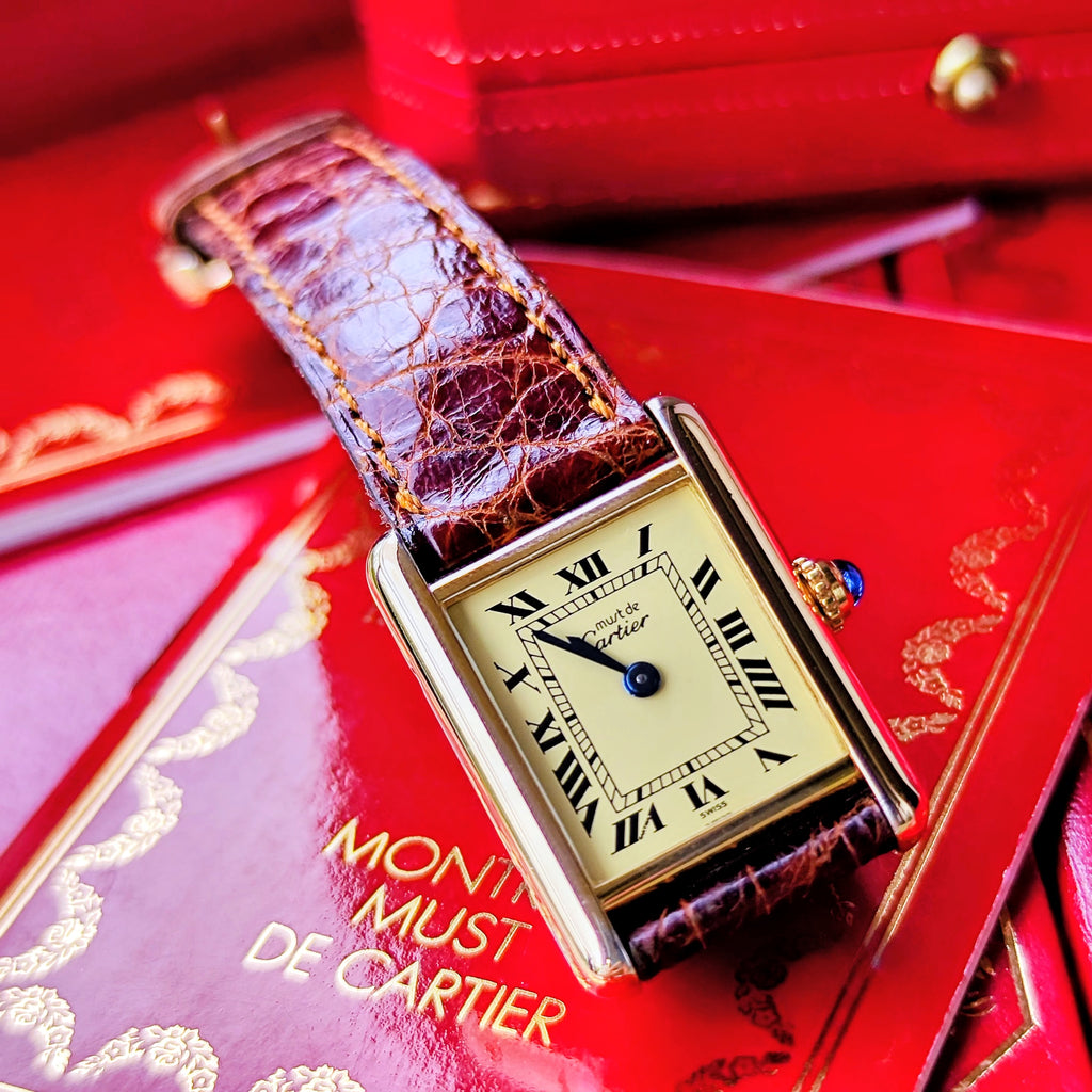 【OH済み】Cartier カルティエ マストタンク SM クォーツ腕時計