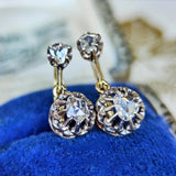【フランスアンティーク】天然ダイヤモンド ピアス