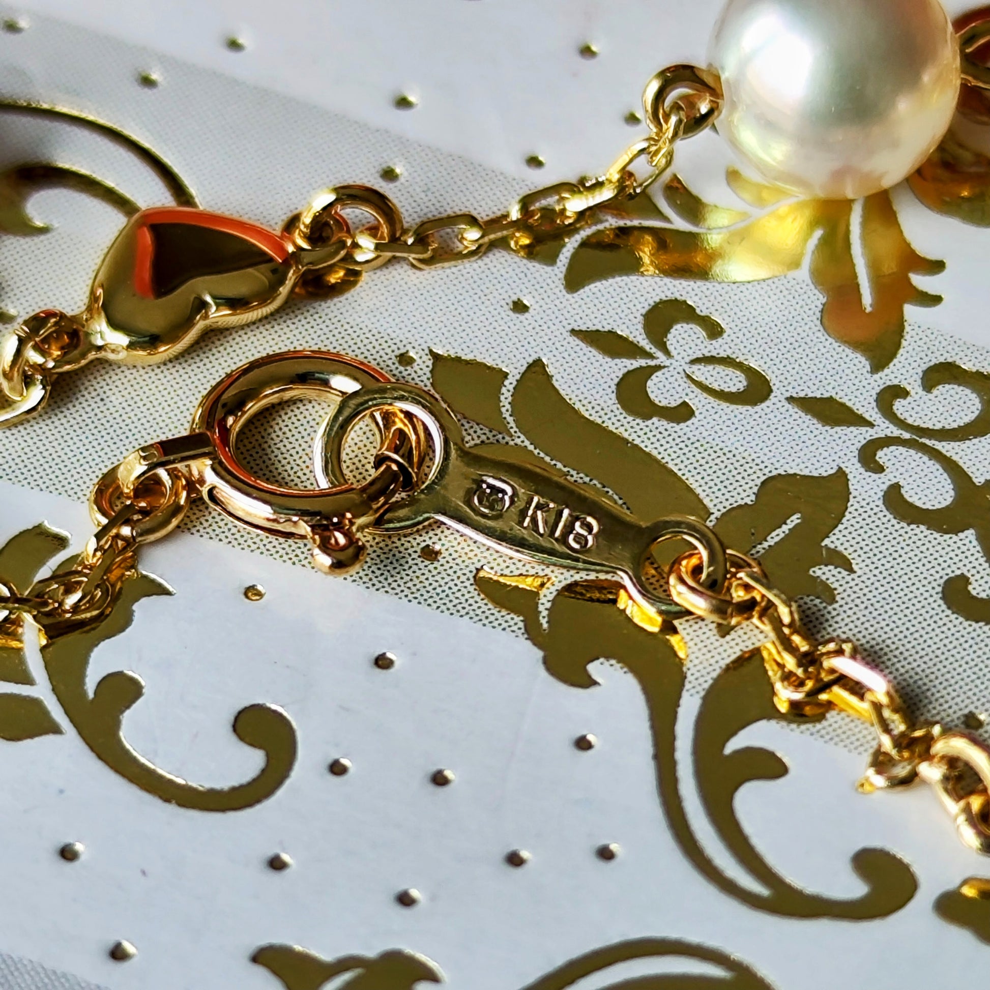 MIKIMOTO ミキモト あこやベビーパール ハートモチーフ ブレスレット