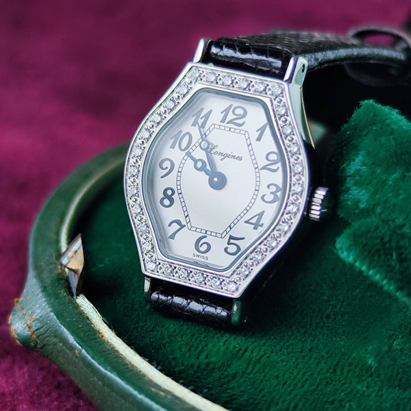 LONGINES ロンジン レ ラヴィソント ドゥ ロンジン ダイヤモンド 32石 クォーツ腕時計
