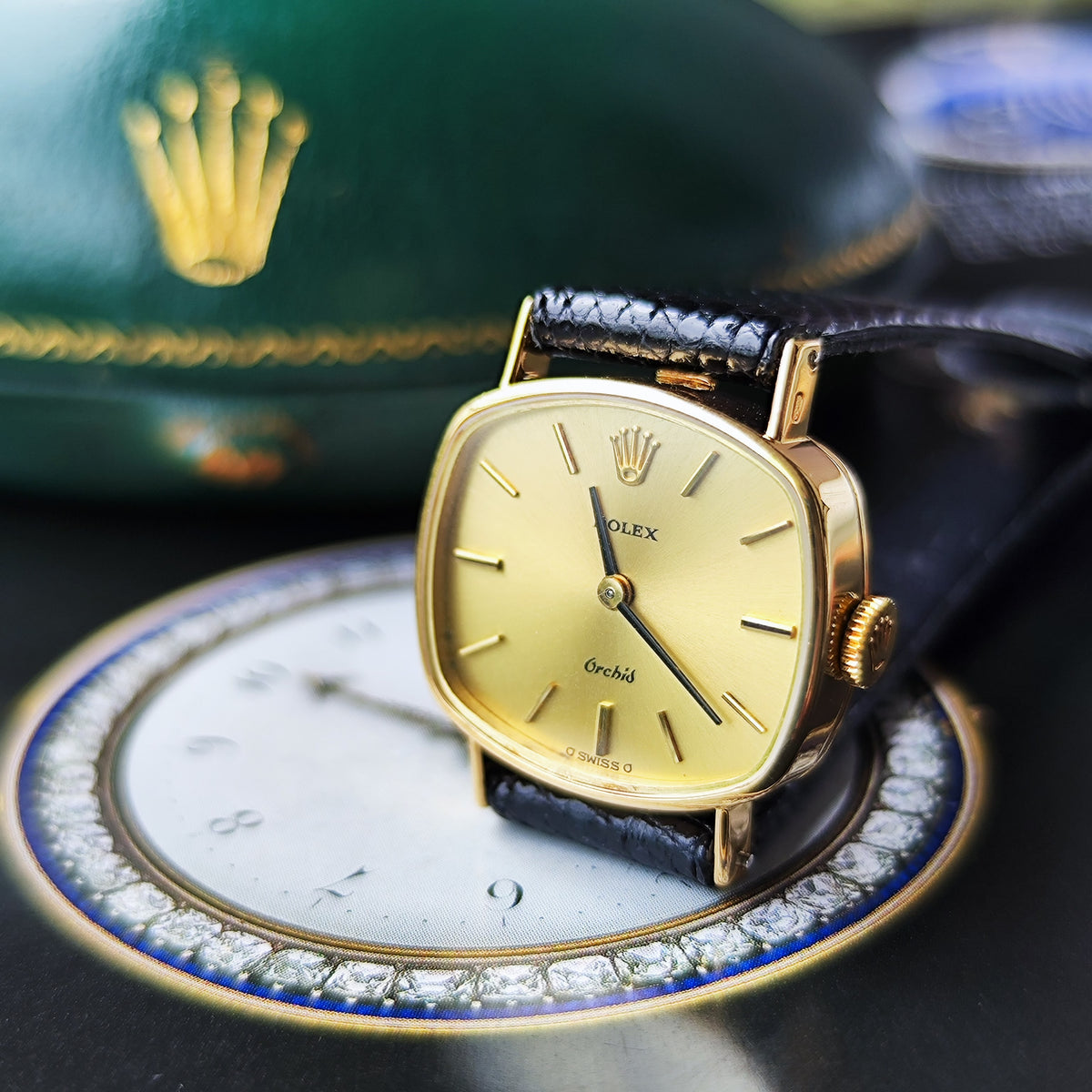 【OH済み】ROLEX ロレックス Orchid オーキッド 金無垢 σシグマ文字盤 手巻き腕時計
