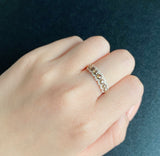 【お値下げ】ローズカット 天然ブラウンダイヤモンド 18金リング