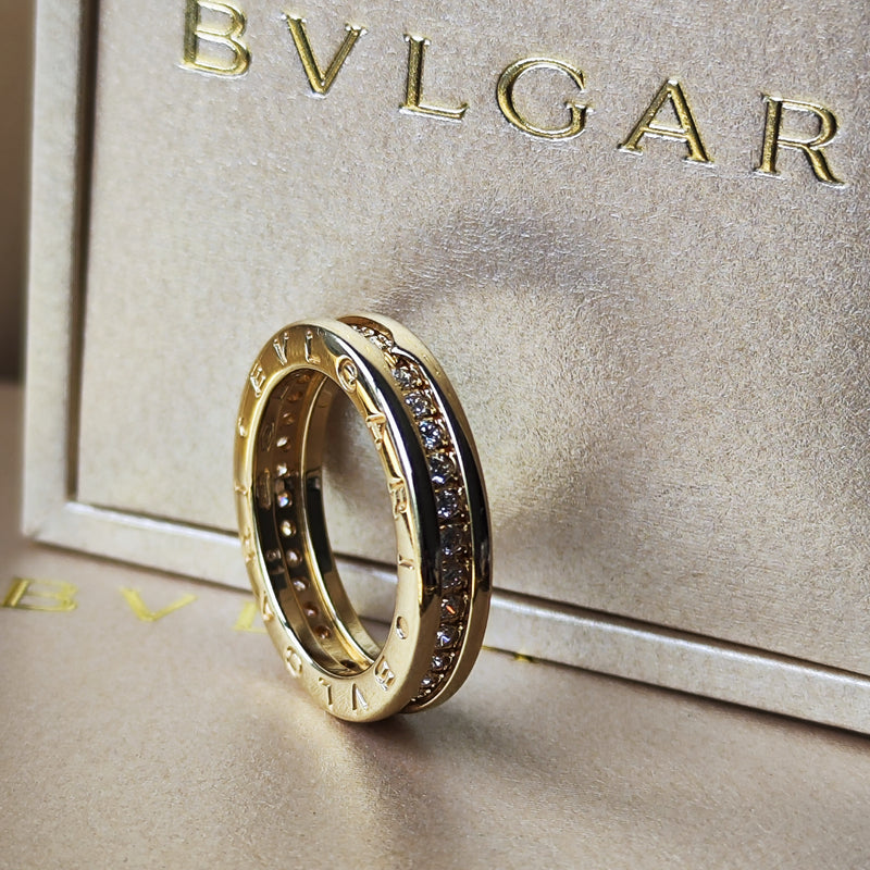BVLGARI ブルガリ B-ZERO1 ビーゼロワン フルダイヤ 18金YG 11号
