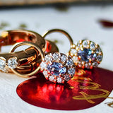 天然アレキサンドライト 天然ダイヤモンド チャーム 18金ピアス