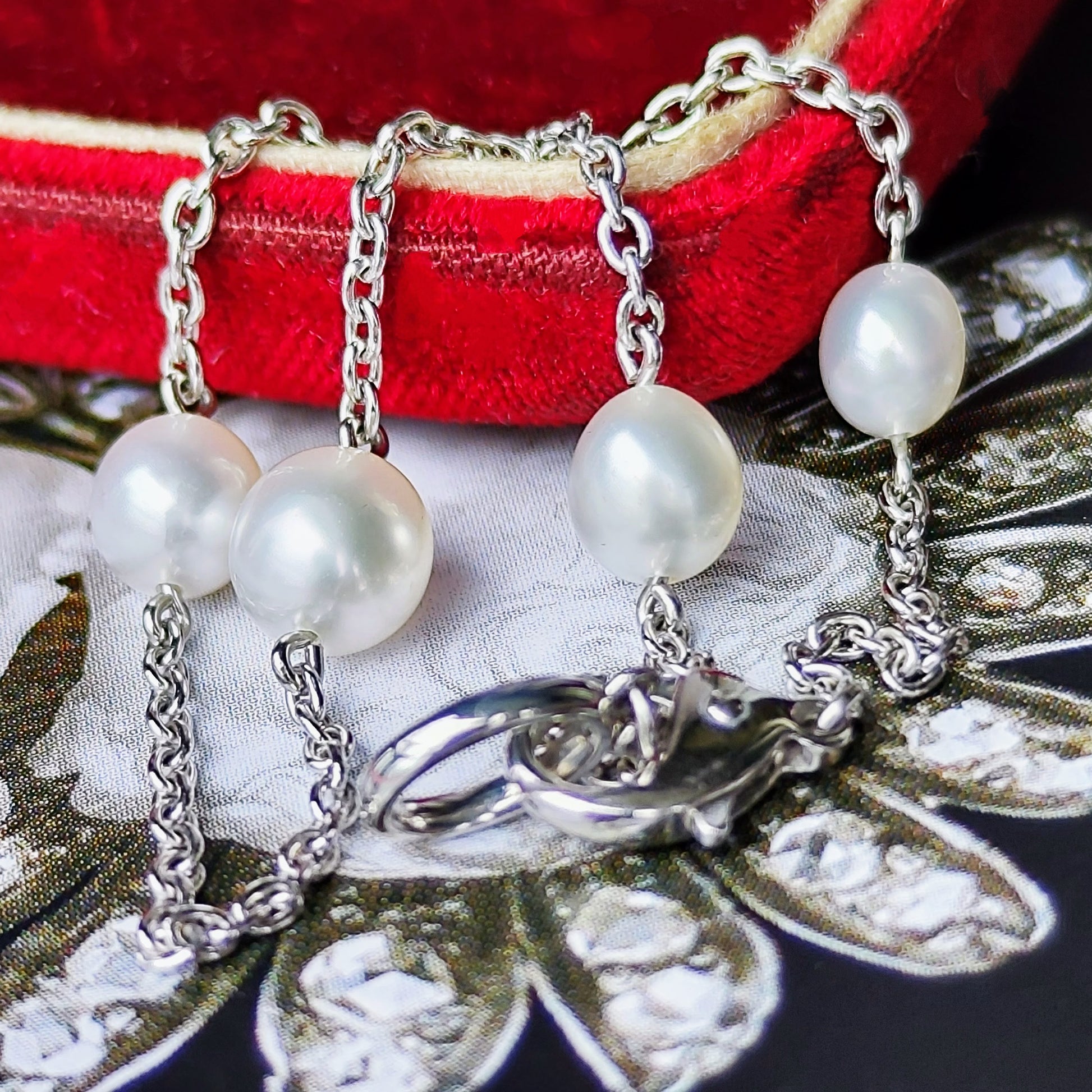 MIKIMOTO ミキモト  白蝶真珠 ブレスレット 18金WG