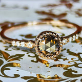 【ローズカット】天然ブラウンダイヤモンド 天然ダイヤモンド リング