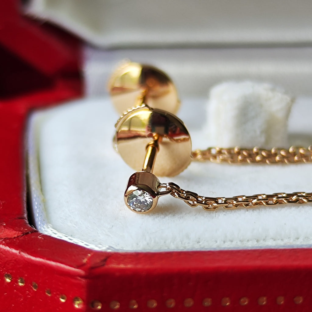 Cartier カルティエ スィートトリニティピアス ダイヤモンド 18金