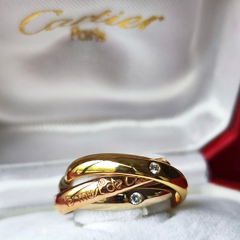 Cartier カルティエ トリニティ ダイヤモンド 18金 9号