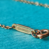 TIFFANY &Co ティファニー ヴィンテージ オーバル キーネックレス ミニ 18金PG