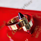 【Vintage Cartier】カルティエ メノットリング ガーネット 18金PG 10号