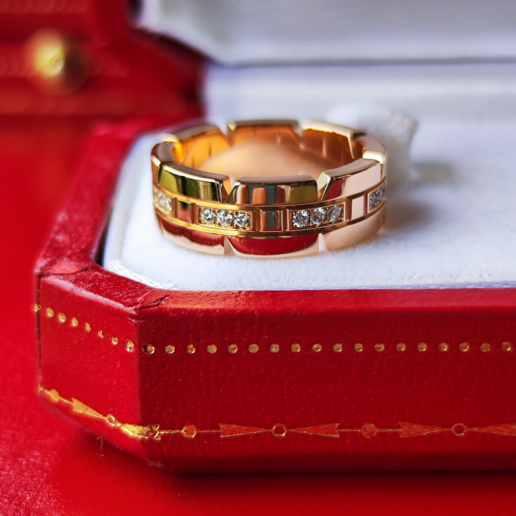 Cartier カルティエ タンクフランセーズ ダイヤモンド K18PG 47