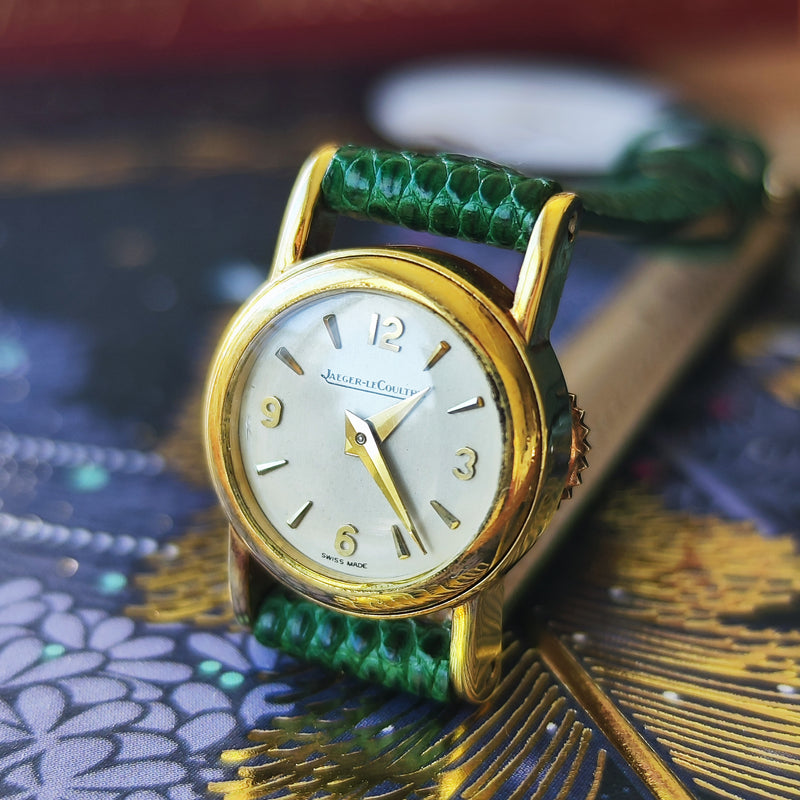 【金無垢】JAEGER LE COULTRE ジャガー・ルクルト バックワインド 手巻き腕時計