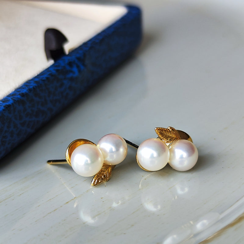 MIKIMOTO ミキモト あこや真珠 ヴィンテージピアス