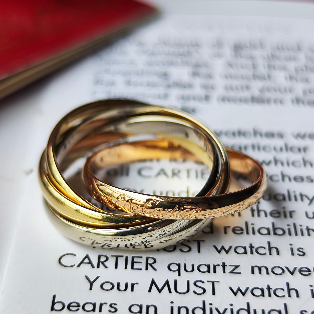 Cartier カルティエ トリニティ5連 53