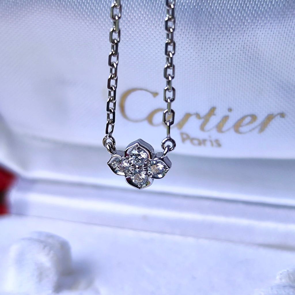 Cartier カルティエ インドミステリューズ ネックレス 18金WG
