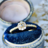 【ローズカット】天然ダイヤモンド 0.30ct 18金リング