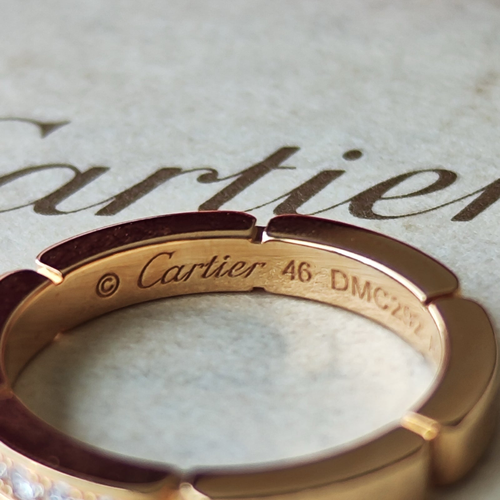 Cartier カルティエ マイヨンパンテール ダイヤモンド 18金PG 6