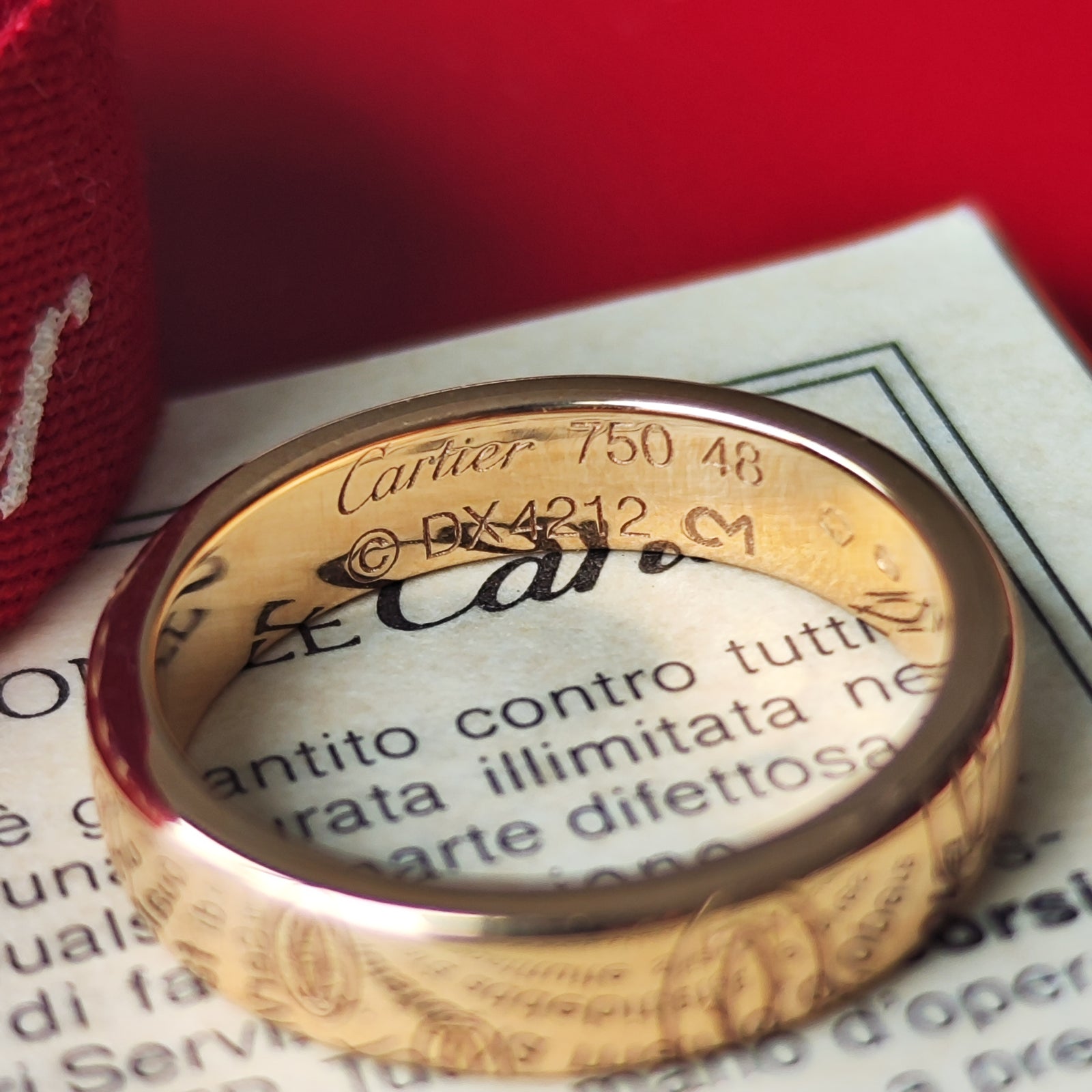 Cartier カルティエ ハッピーバースデー リング 18金PG 8号
