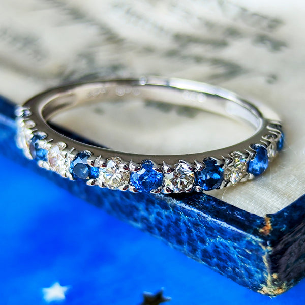 天然コバルトブルースピネル 天然ダイヤモンド リング