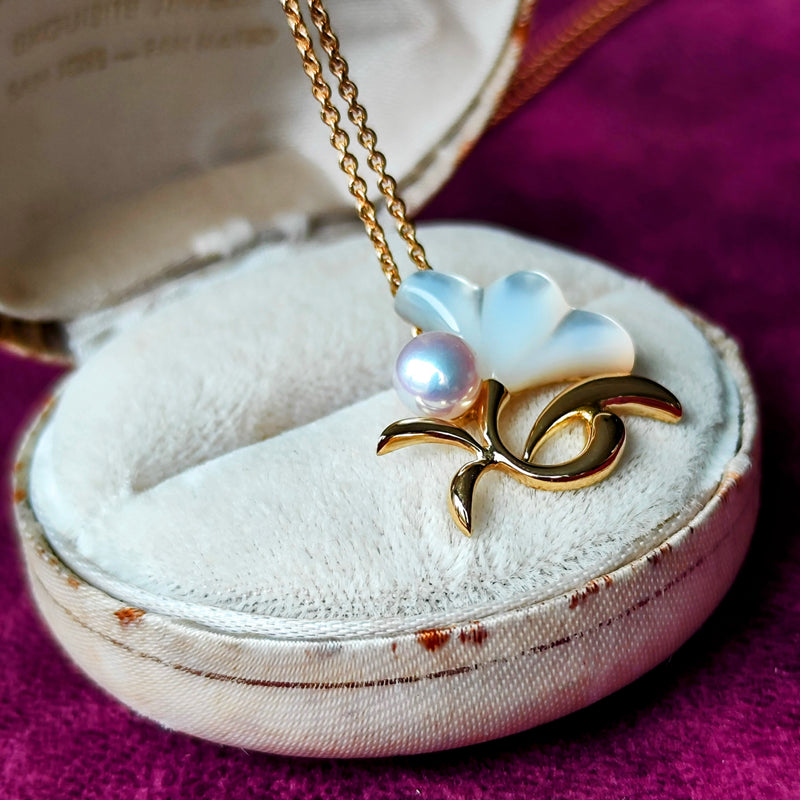 MIKIMOTO ミキモト あこや真珠 マザーオブパール ネックレス