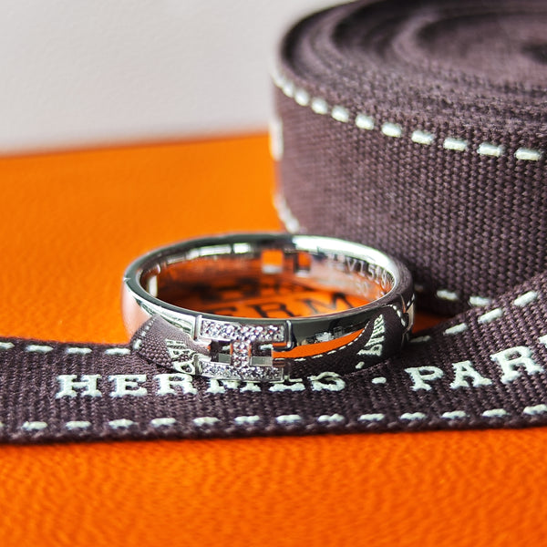 HERMES エルメス ヘラクレス 18金WG 7号