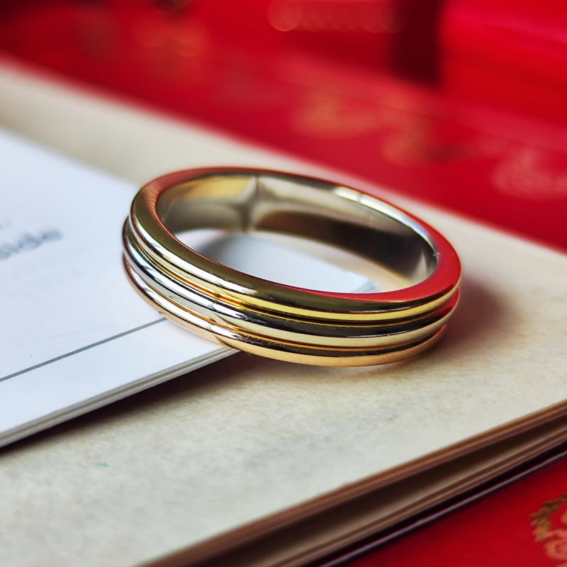 Cartier カルティエ  ヴァンドーム スリーカラー リング 10号