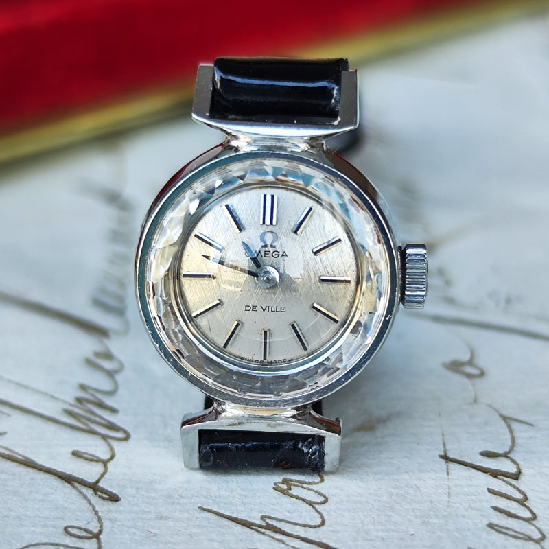 【OH済み】OMEGA オメガ DE VILLE デビル カットガラス 手巻き腕時計