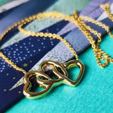 TIFFANY &Co ティファニー トリプルハートネックレス 18金YG