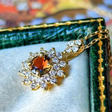 天然アンダリュサイト 天然ダイヤモンド ネックレス