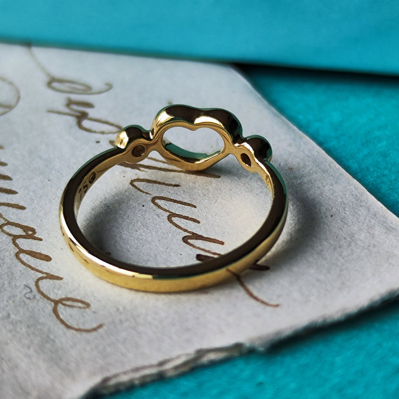 【オールドティファニー】TIFFANY&Co
ティファニー オープンハート ダイヤモンド リング