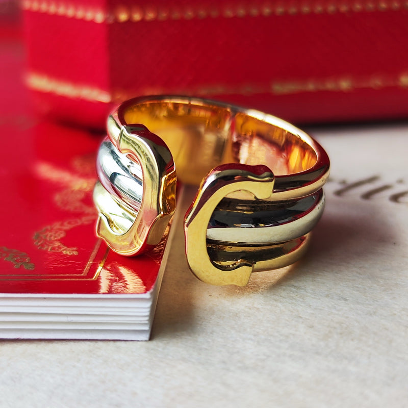 Cartier カルティエ 2C（デューブル・シー）18金 11号 リング