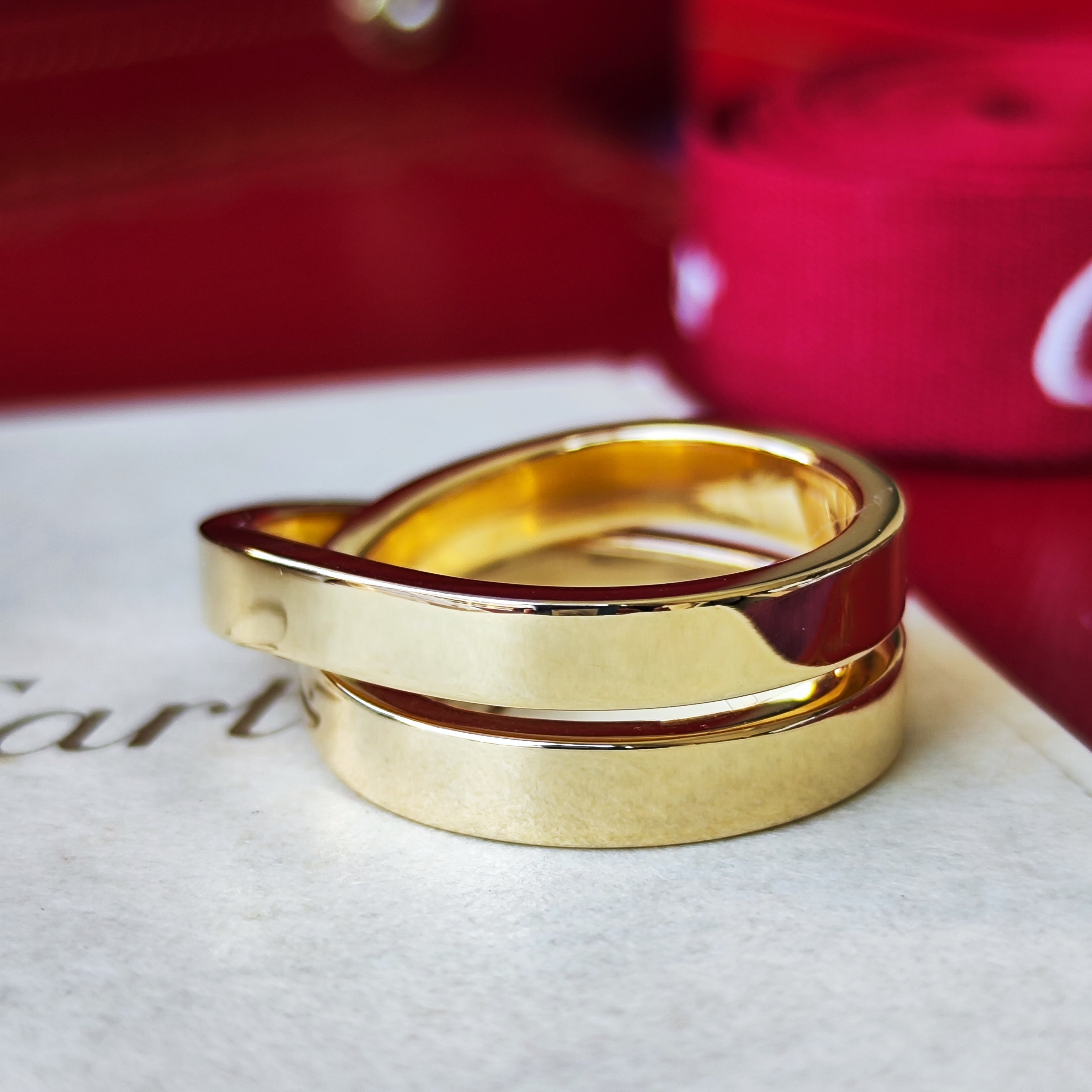 Cartier カルティエ　パリリング　美品　14号　証明書付　金　ゴールド Vintage Cartier】カルティエ パリリング – Mico宝飾店