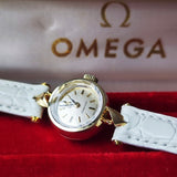 【OH済み】OMEGA オメガ LADYMATIC/レディマティック14金無垢 自動巻き時計
