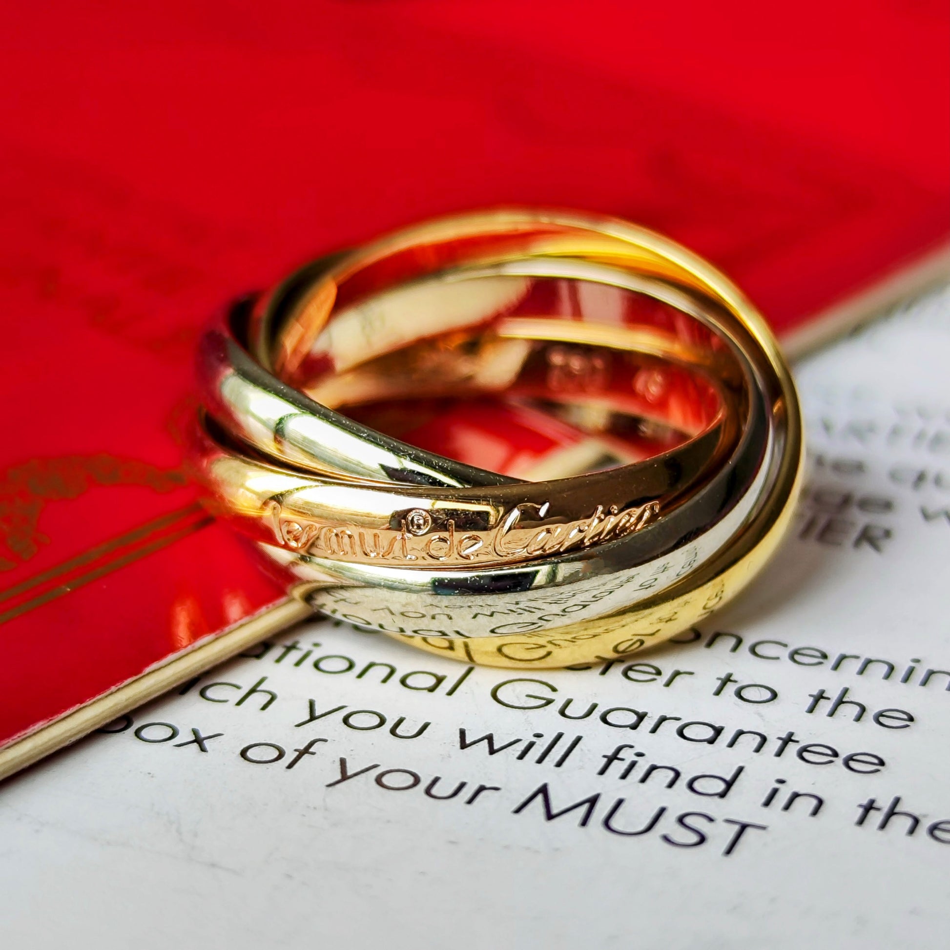 Cartier カルティエ トリニティ5連 49