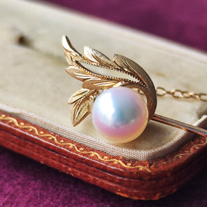 MIKIMOTO ミキモト あこや真珠 和彫り ヴィンテージ ピン MIKIMOTO ミキモト あこや真珠 和彫り ヴィンテージ ピン