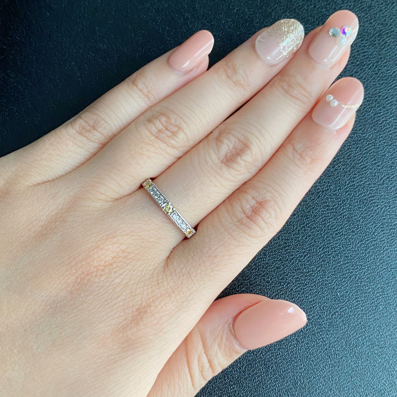 【イエローダイヤ】天然ダイヤモンドリング