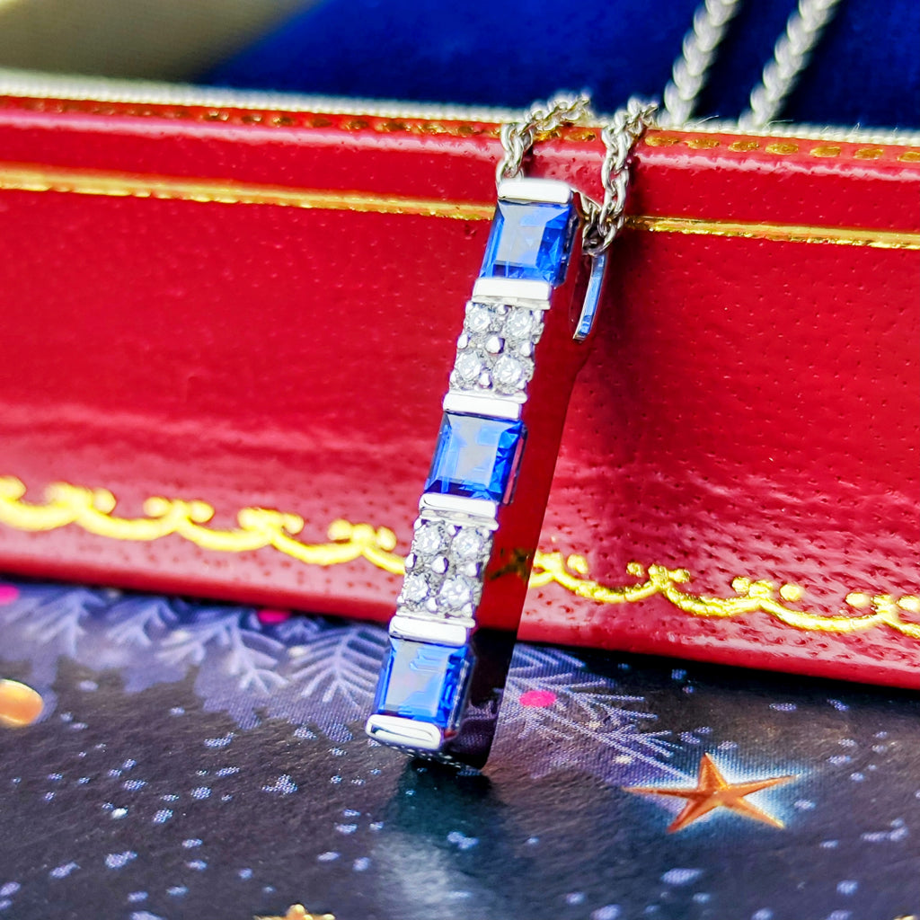 MIKIMOTO ミキモト 天然サファイア 天然ダイヤモンド ネックレス