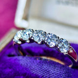 MIKIMOTO ミキモト 天然ダイヤモンド 0.74ct ハーフエタニティリング