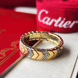 【Vintage Cartier 】カルティエ スリーカラー ダイヤモンドリング