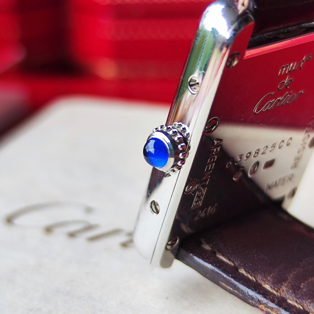 Cartier カルティエ マストタンク シルバー 飛びローマン クォーツ腕時計