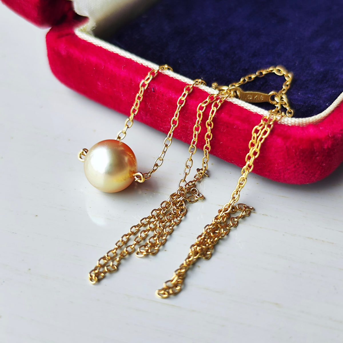 MIKIMOTO ミキモト ゴールデンパール ネックレス