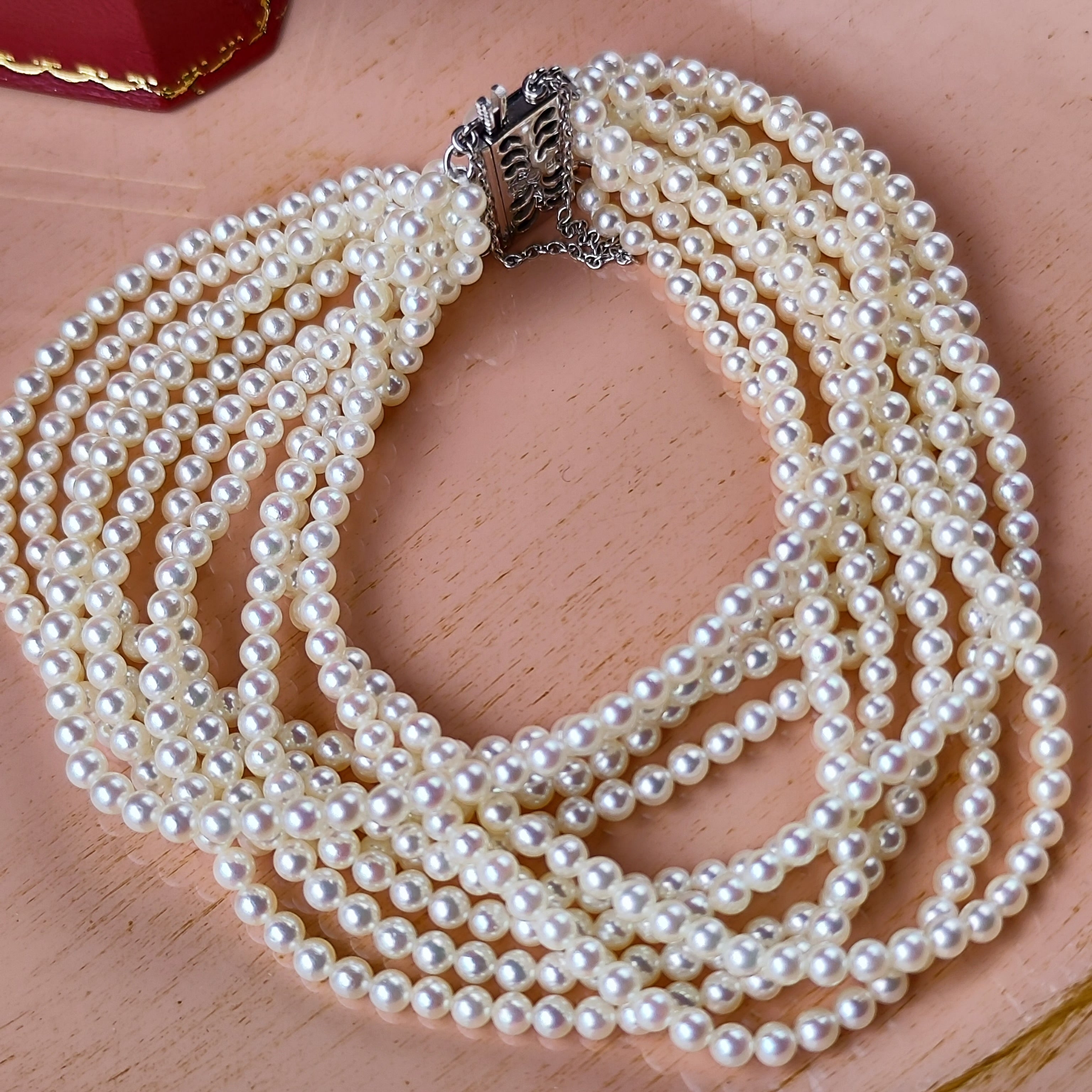 MIKIMOTO ミキモト あこやベビーパール ヴィンテージブレスレット 14金