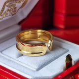 Cartier カルティエ 2C（デューブル・シー）リング 18金YG 10号