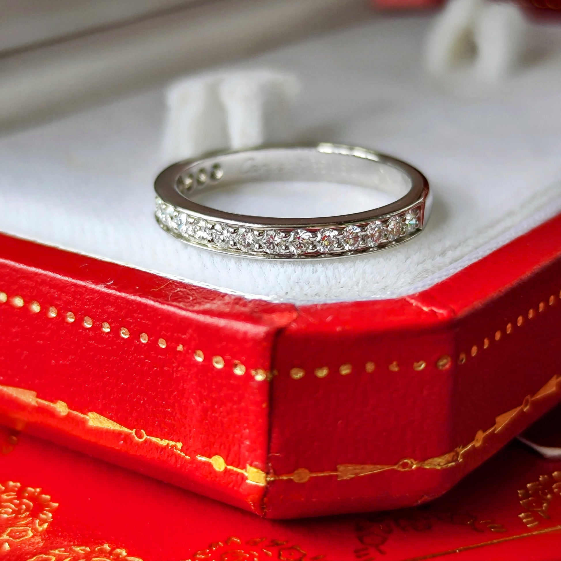 Cartier カルティエ ダイヤモンド ハーフエタニティリング 50