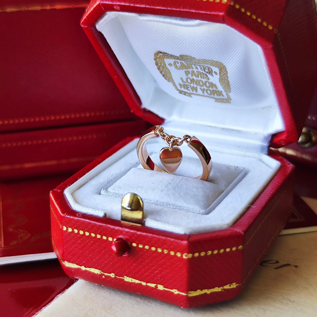 【Cartier 廃盤】カルティエ モナムール ハートチャーム 18金PG 47